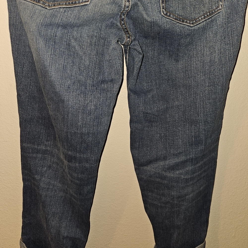 Gap Womans Premium Straight Crop Blue Jeans Size 8 - Picture 11 of 11